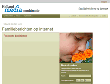 Tablet Screenshot of familieberichtenopinternet.nl